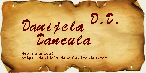 Danijela Dančula vizit kartica